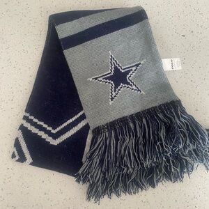 Gray and Navy Dallas cowboys Scarf